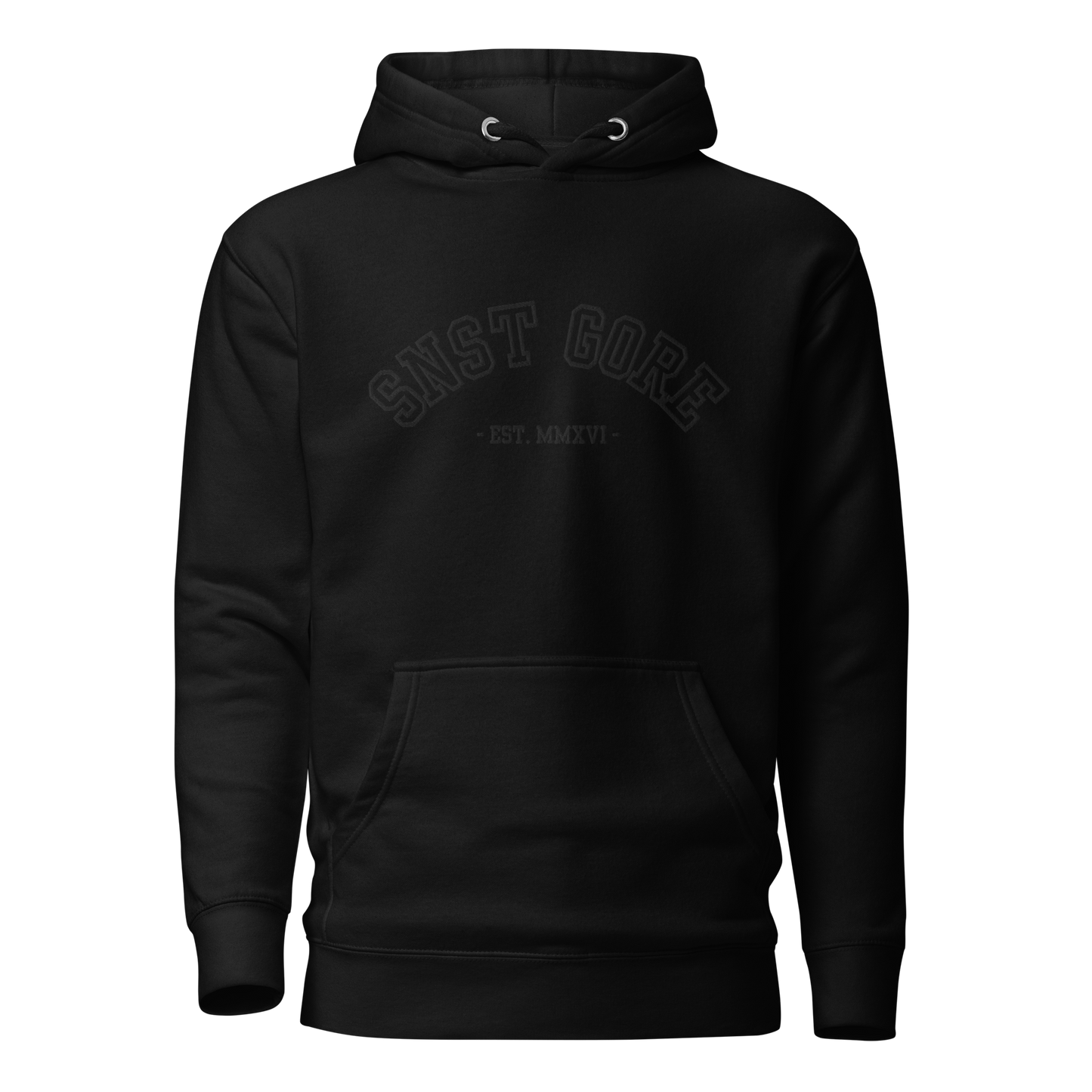 SNST GORE Varsity Hoodie (Black Embroidery)