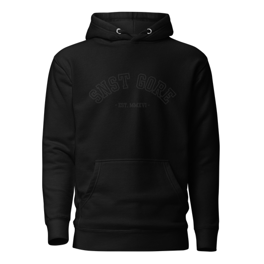 SNST GORE Varsity Hoodie (Black Embroidery)